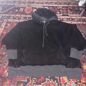 FP Movement by Free People Black and Charcoal Hooded Sweatshirt